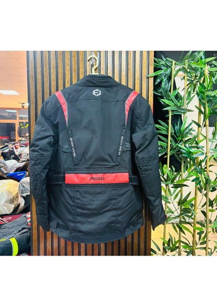 5217 Stelvio Kışlık Motosiklet Montu (Kırmızı-Siyah) modelleri