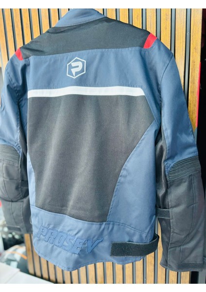 027 Rature 4 Mevsim Korumalı Motosiklet Montu (Lacivert-Siyah) indirimleri