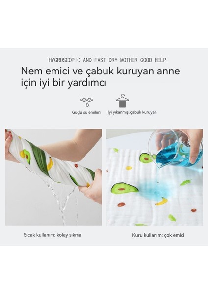 Yenidoğan Gazlı Bez Süper Yumuşak Pamuk Emici Çocuk Banyosu Yenidoğan Bebek Saf Pamuklu Battaniye Bahar (Yurt Dışından) fiyatları
