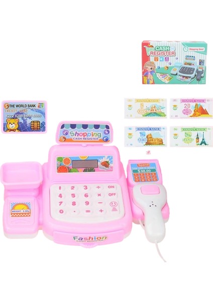 Çocuk Gerçek Süpermarket Yazarkasa Oyun Evi Oyuncak Bebek Mini Market Kasiyer Modeli (Yurt Dışından)