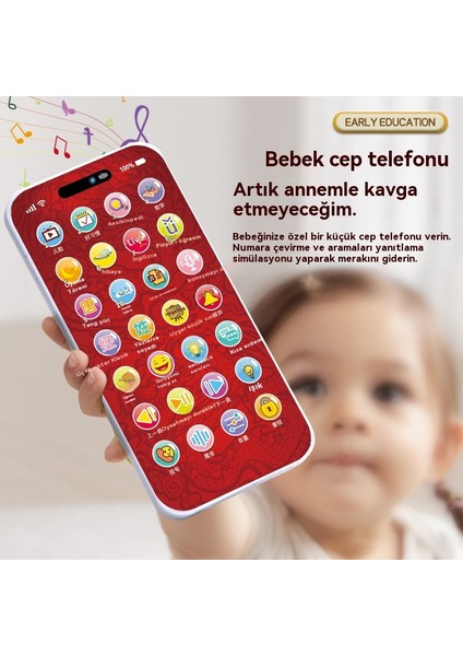 Çocuk Erken Eğitim Eğitici Cep Telefonu Bebek Çok Fonksiyonlu Öğrenme Makinesi Müzik Simülasyon Telefonu (Yurt Dışından) modelleri