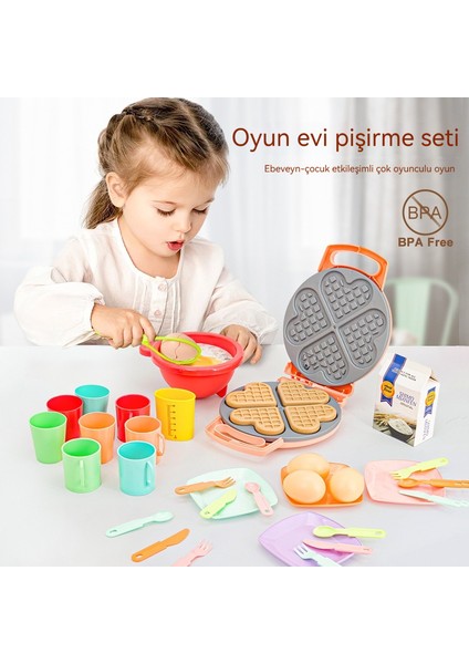 Simüle Ikindi Çayı Seti Çocuk Pastası Tatlı Masa Mutfak Çay Molası Hediye Kutusu (Yurt Dışından)