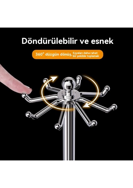 Paslanmaz Çelik Döner Spatula Kanca Ev Çok Fonksiyonlu Mutfak Eşyası Kaşık Askısı Mutfak Spatula Kaşık Bez Askısı (Yurt Dışından) modelleri