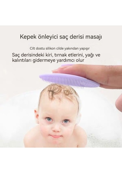 Çocuk Şampuan Fırçası Silikon Epilasyon Bebek Özel Banyo Süngeri Şampuan Fırçası Banyo Için (Yurt Dışından) fiyatları