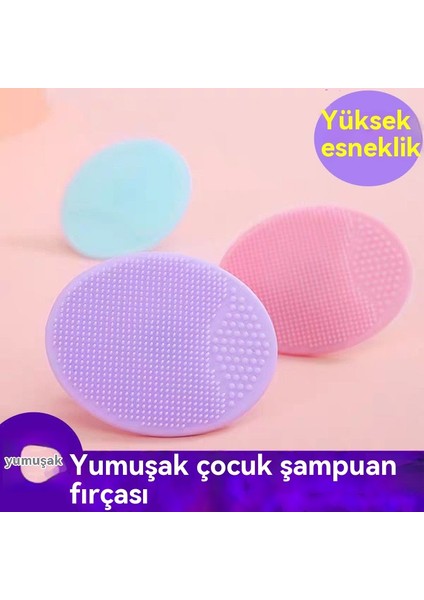 Çocuk Şampuan Fırçası Silikon Epilasyon Bebek Özel Banyo Süngeri Şampuan Fırçası Banyo Için (Yurt Dışından) indirimleri