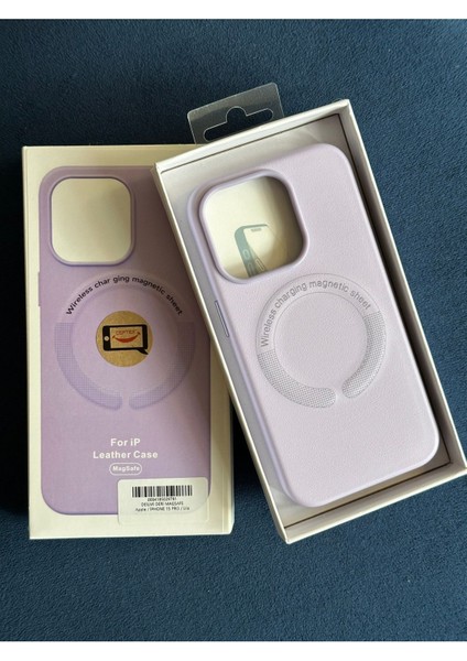 Apple iPhone 15 Pro Uyumlu Magsafe Renkli Deri Kılıf fiyatları