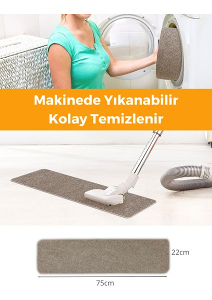 Merdiven Halısı Halıfleks Basamak ve Merdiven Paspası Kaymaz Taban Devetüyü (15 Adet)