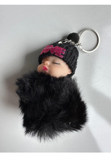 Tüylü Bebek Bere Anahtarlık - Sevimli ve Parıltılı fiyatları