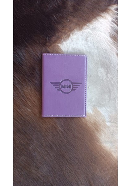 Mini Cooper Deri Dikişli Araç Ruhsat Kılıfı Kabı Ruhsatlık Ruhsat Koruyucu