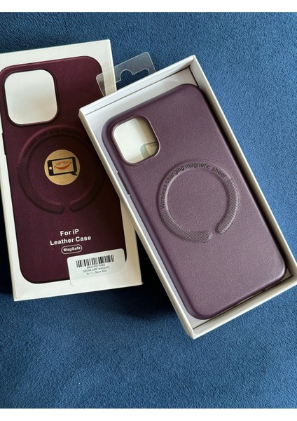 Iphone 11 Magsafe Renkli Deri Kılıf