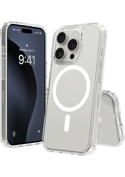 Iphone 16 Pro Uyumlu Magsafe Şeffaf Silikon Telefon Kılıfı modelleri
