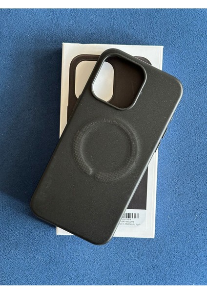 Apple iPhone 15 Pro Max Uyumlu Magsafe Renkli Deri Kılıf