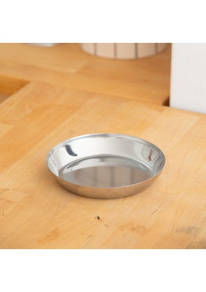 Çelik 11,5 cm Atıştırmalık Sosluk Mini Tabak