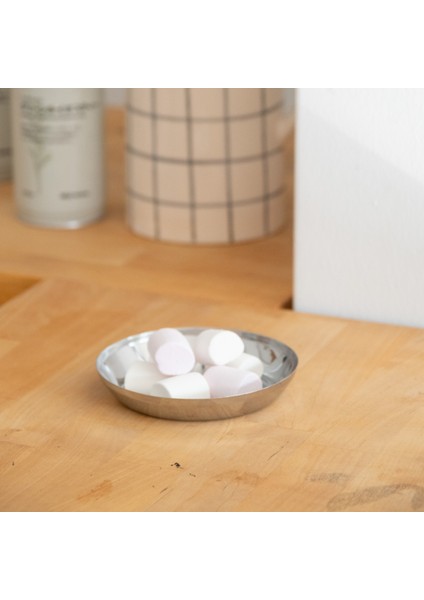 Çelik 11,5 cm Atıştırmalık Sosluk Mini Tabak