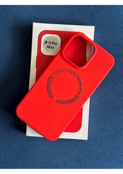 Apple iPhone 15 Pro Max Uyumlu Renkli Magsafe Kılıf
