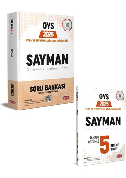2025 Ceza ve Tevkifevleri Sayman Gys Soru Bankası / Deneme