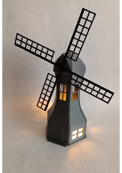 Deniz Feneri + Led Mumluk - Led Tealight Dekoratif Obje - Biblo - Dekor (Led Mumluk Dahil)