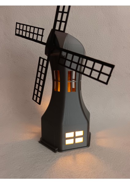 Deniz Feneri + Led Mumluk - Led Tealight Dekoratif Obje - Biblo - Dekor (Led Mumluk Dahil)