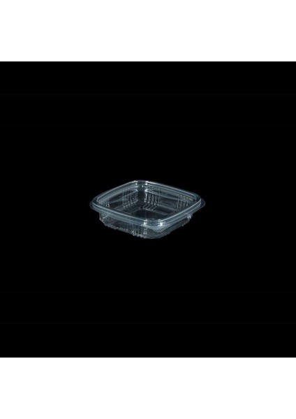 Plastik Kilitli Şeffaf Düz Kapaklı Gıda Saklama Kabı- 150 cc - 100 Adet modelleri