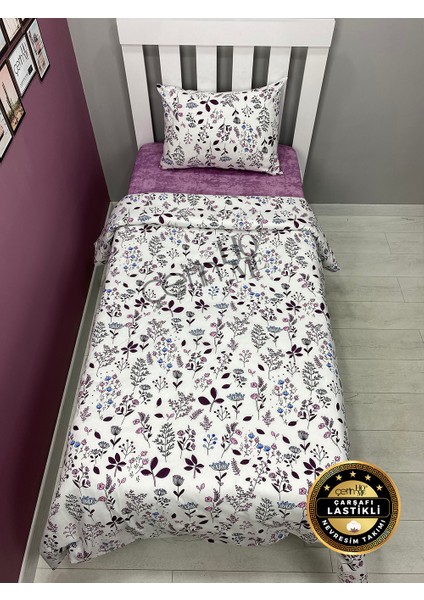 Çetinhome Çarşafı Lastikli Tek Kişilik Nevresim Takımı Larin indirimleri