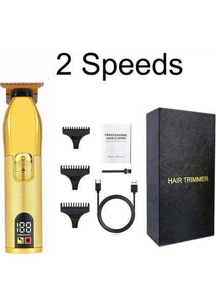 Altın Tarzı Erkekler Için Rofessional Elektrikli Tıraş Makinesi Berber Tıraş Makinesi T9 Şarj Edilebilir Saç Kesme Jilet Biçme Sakal Düzeltici Saç Kesimi (Yurt Dışından)