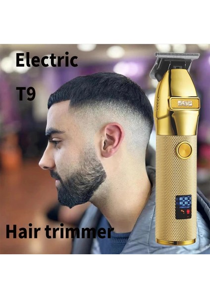 Altın Tarzı Erkekler Için Rofessional Elektrikli Tıraş Makinesi Berber Tıraş Makinesi T9 Şarj Edilebilir Saç Kesme Jilet Biçme Sakal Düzeltici Saç Kesimi (Yurt Dışından) fırsatları