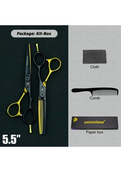 5025-KIT Stili Goldeors Univinlions Saç Ors Japon Kuaförü Ors Berber Malzemeleri Kuaför Saç Kesimi Makasları (Yurt Dışından)