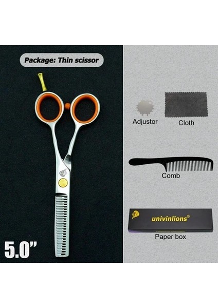 5.0 Inç Inceltme Stili Japon Kuaförlük Ors Jilet Berber Ors Saç Profesyonel Ciseaux Saç Modeli Tg Makaslar Tijeras (Yurt Dışından)