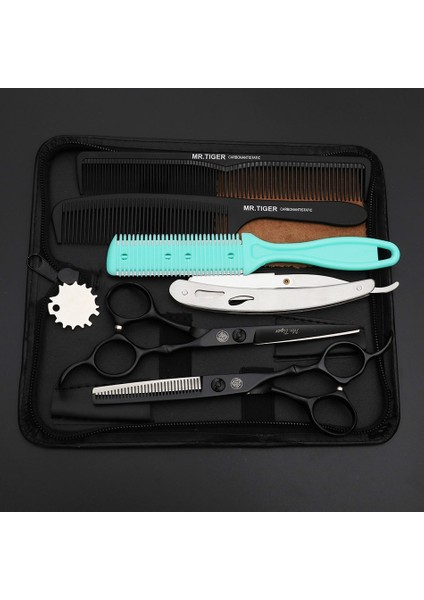 6.0 Kesme Kutusu Hskk Stili Sıcak Siyah Japonya Saç Ors Profesyonel Kuaförlük Ors Berber Tg Veya Kuaför Saç Kesimi Makası Seti (Yurt Dışından) modelleri