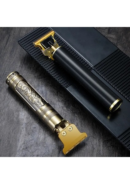 Siyah Stil Vintage T9 Makinesi Akülü Saç Kesici Fg Makinesi Sakal Kesme Saç Erkekler Için Elektrikli Tıraş Makinesi USB Arayüzü (Yurt Dışından) fiyatları