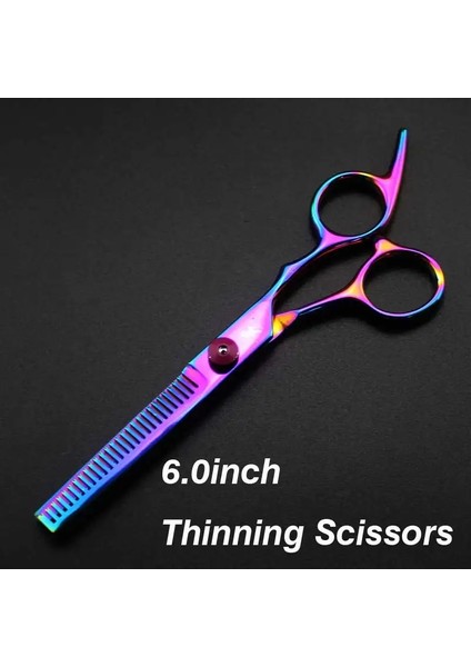 6 Inç Renk Inceltme Stili Yeni Profesyonel Kuaförlük Veya Saç Kesme Seti Berber Makası Yüksek Li Salon 6.olor Siyah (Yurt Dışından)