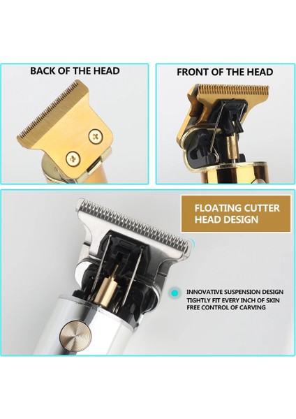 Altın Tarzı Sıcak Satış Yeni Elektrikli Saç Kesme Makinesi USB Şarj Edilebilir 0mm Tıraş Makinesi Sakal Düzeltici Profesyonel Erkek Saç Kesme Makinesi Berber (Yurt Dışından) indirimleri