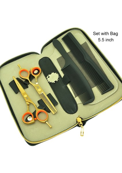 A0006C-01-55 Stili Smith Chu 5.5 "saç Veya Berberler Için Salon Kuaförlük Kesme ve Tg Makası Takım Elbise Sakura Model Saç Kesme Makinesi A0147C (Yurt Dışından)