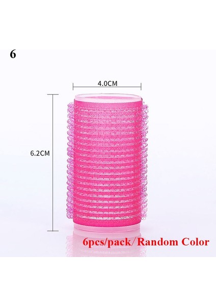 No.6 Tarzı Saç Silindirleri Kendinden Tutuşlu Saç Maşaları Tembel Bigudi Ipek Kıvırma Kurdelesi Saç Silindiri Isısız Kıvırma Çubuğu Kafa Bandı Şekillendirme Aracı (Yurt Dışından)