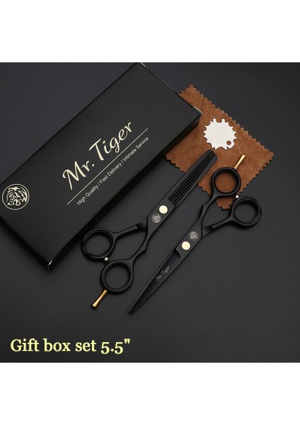 55CTBOX-HSSX-1 Stili Profesyonel Kuaför Seti Saç Kesme Makası Saç Veya Kuaförlük Profesyonel Kuaför Veya Salon Aracı (Yurt Dışından)
