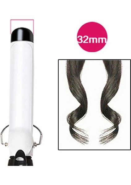 32MM Tarzı Elektrikli Seramik Saç Bigudi Uzun Saç Kıvırma Maşası Değnek mm Profesyonel Saç Maşası Rulo Bukleler Değnek Moda Styling (Yurt Dışından)