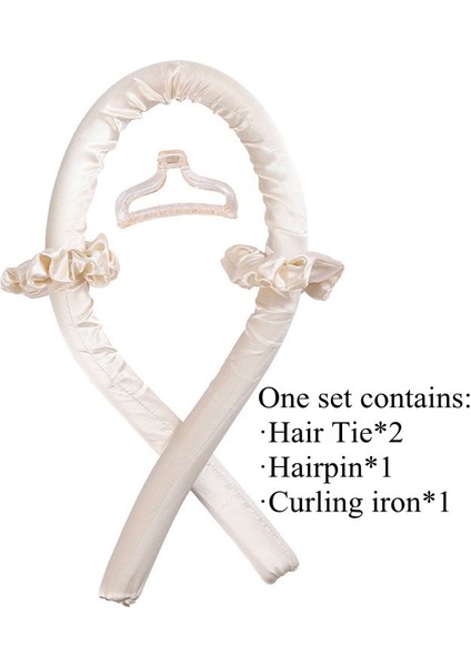 Şampanya F Tarzı Slik Saten Isısız Saç Bigudi Kafa Kadınlar Için Saç Sarma Kıvırma Şerit Kız Scrunchies Şapkalar Saç Aksesuarları Curl Bar (Yurt Dışından)