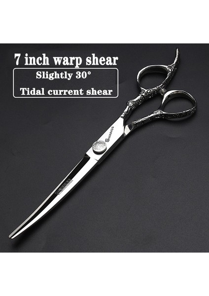 7 Inç Çözgü Kesme Stili Sharonds Yeni 6 Inç Kuaförlük Veya Japon Teel Ücretsiz Logo Kaymaz Stilist Için Aşınmaya Dayanıklı Veya Keskin Keskin (Yurt Dışından)