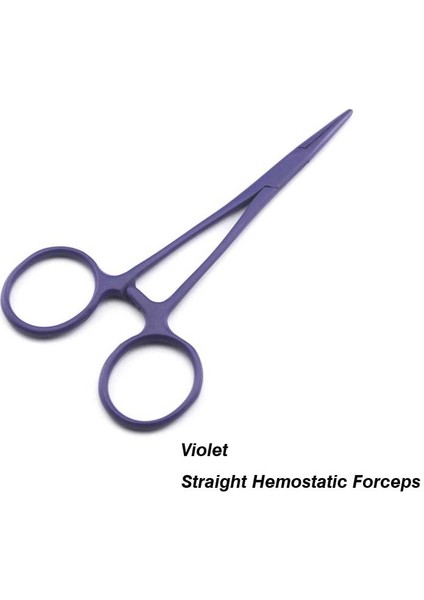Menekşe-Düz Stil Pet Çekme Kulak Saç Hemostat, Çok Renkli Pet Pense (Yurt Dışından)