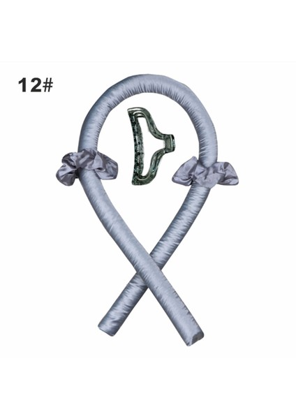 No.12 Tarzı Isısız Saç Maşaları Isı Yok Hasar Yok Uzun Yoğun Seyrek Kıllar Için Spiral Bukle Maşaları Uyku Kıvırma Çubuğu Saçları Yumuşak ve Parlak Yapar (Yurt Dışından)