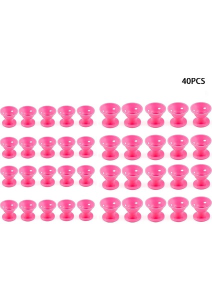 Pembe 40 Adet Tarzı Bigudi Için Saç Bakım Silindirleri Uyku Yok Isı Yok Klip Saç Kıvırma Ev Için Büküm Saç Şekillendirici Dıy Saç Şekillendirici Aracı Kadınlar (Yurt Dışından)