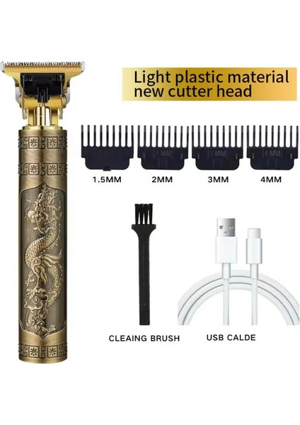 No.4 Stili T9 Saç Kesme Makinesi USB Kesme Makinesi Kuaför Profesyonel Berber USB Şarj Edilebilir Elektrikli Sakal Tıraş Makinesi (Yurt Dışından)