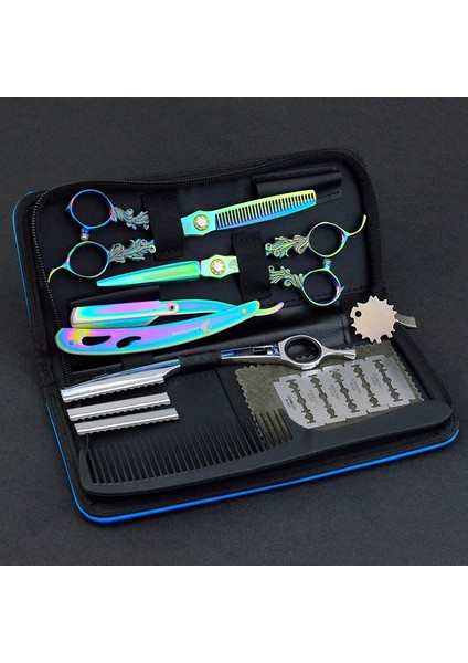 6055-İNCELEME Stili 6 "univinlions Gökkuşağı Profesyonel Berber Ors Kuaförlük Kesim Saç Modeli Salon Makasları Japon Saç Kesme Makası (Yurt Dışından) fırsatları