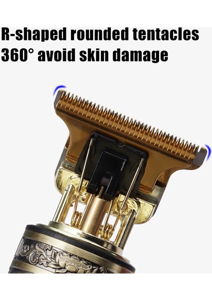 PLASTIKBUDDHA6TARAK Stili Vintage T9 Elektrikli Saç Kesme Makinesi Saç Kesme Makinesi Profesyonel Erkek Elektrikli Tıraş Makinesi Şarj Edilebilir Berber Düzeltici Erkekler Için USB (Yurt Dışından) fiyatları