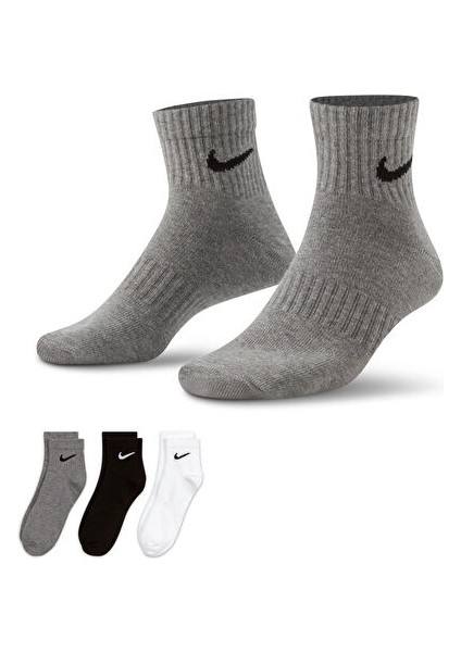 Nıke U Nk Everyday Cush Ankle 3pr Çorap SX7677-964 Çok Renkli