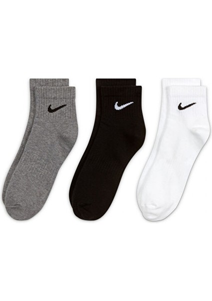 Nıke U Nk Everyday Cush Ankle 3pr Çorap SX7677-964 Çok Renkli fiyatları