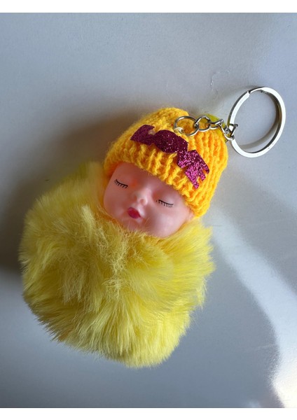 Tüylü Bebek Bere Anahtarlık - Sevimli ve Parıltılı fiyatları
