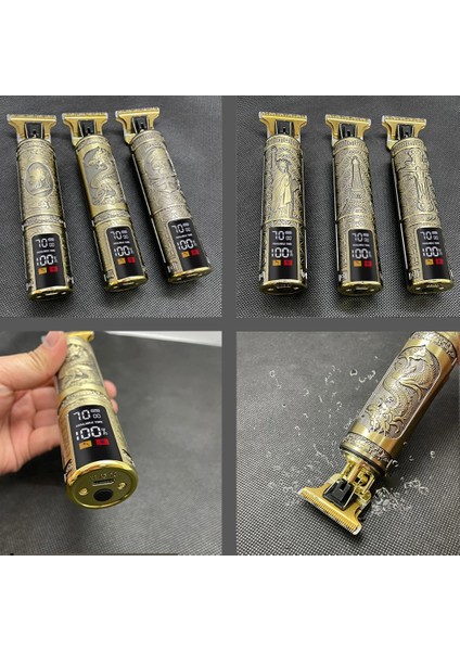 Yeşil Stil Profesyonel Saç Kesme Makinesi Erkekler T9 Elektrikli Saç Düzeltici Şarj Edilebilir Saç Kesici Makinesi 0mm Tıraş Berber Saç Şekillendirici Aracı (Yurt Dışından) fiyatları