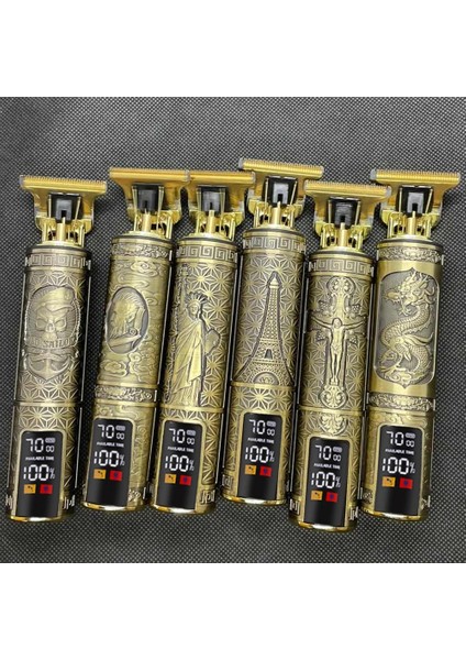 Yeşil Stil Profesyonel Saç Kesme Makinesi Erkekler T9 Elektrikli Saç Düzeltici Şarj Edilebilir Saç Kesici Makinesi 0mm Tıraş Berber Saç Şekillendirici Aracı (Yurt Dışından) modelleri