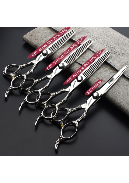 6 Inç Kesim Stili Hakiki Kuaför Profesyonel Kuaförlük Seti 6 Inç Tg Dişler Veya 7 Inç Düz Veya Özel Kuaför Seti (Yurt Dışından) fırsatları